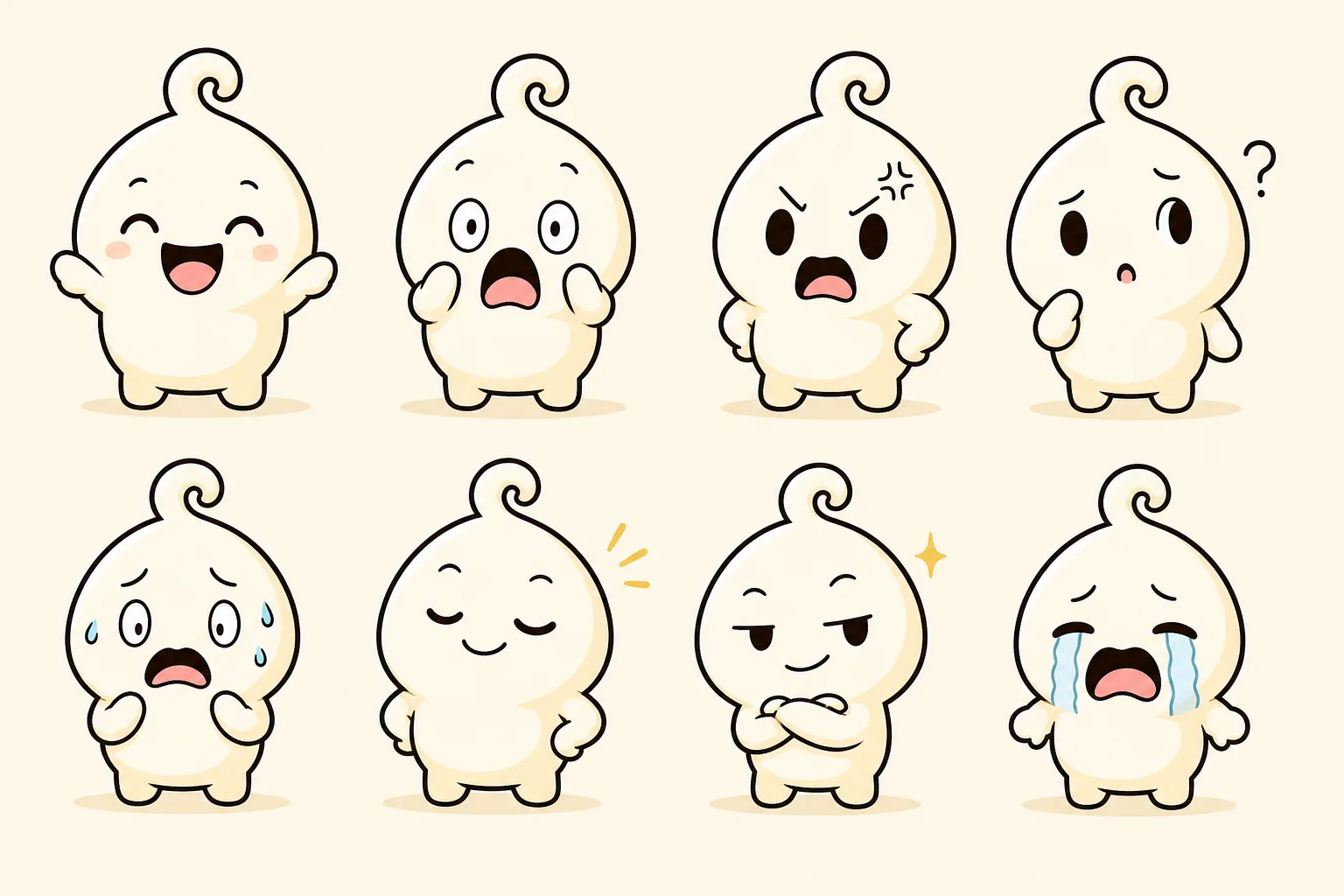 GUBU expression sheet